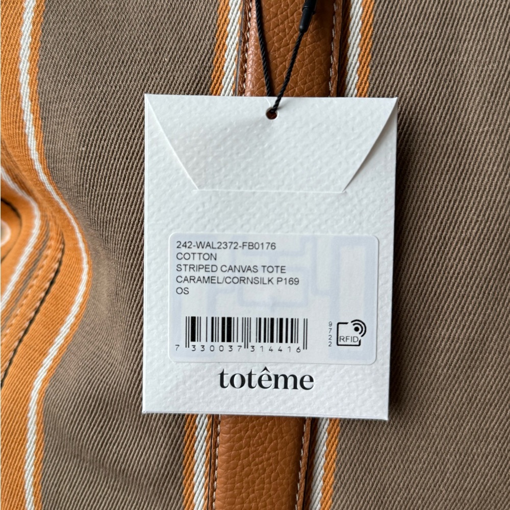 Toteme Striped Canvas Tote Bag - Picture 8 of 12